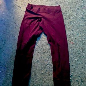 Size small maroon leggings
